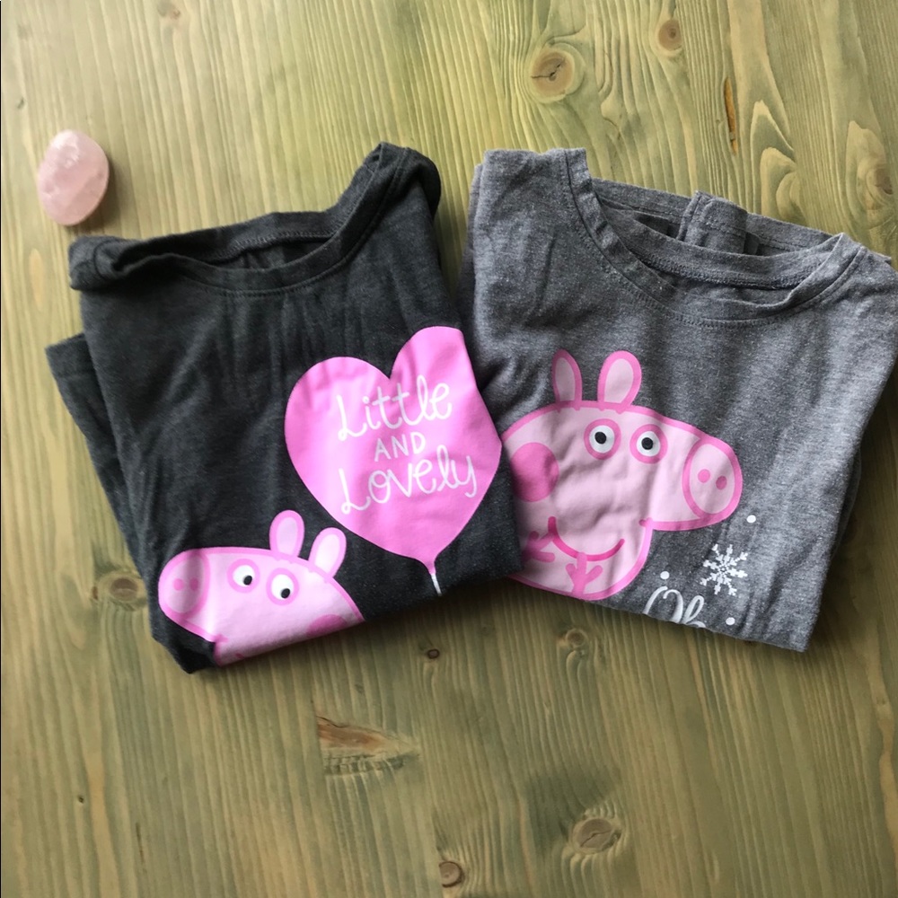 Old Navy Peppa Long Sleeve Collectible Tees